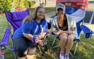 Lakeview Court Apartments - DJ Rock My World - Residents Enjoying the Fun in the Shade