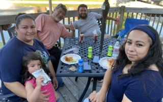 Lakeview Court Apartments - DJ Rock My World - Residents enjoying the food