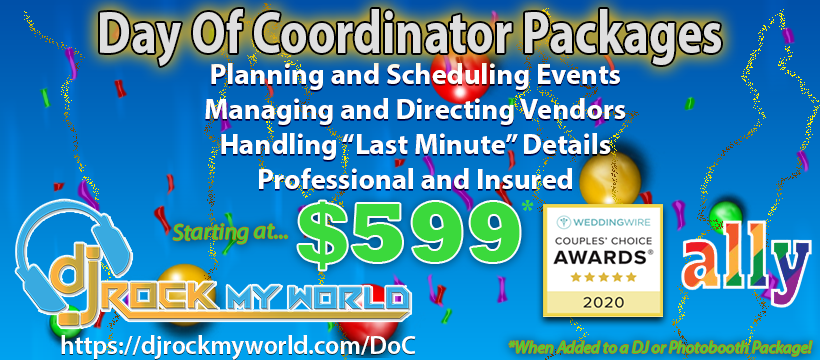 Day Of Coordinator Wedding and Event Packages - DJ Rock My World.com