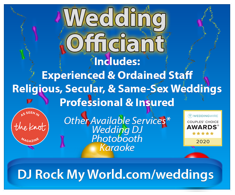 Wedding Officiant - DJ Rock My World.com