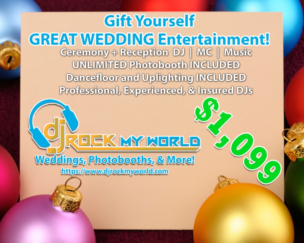 Brides, Gift Yourself Great Wedding Entertainment with DJ Rock My World.com