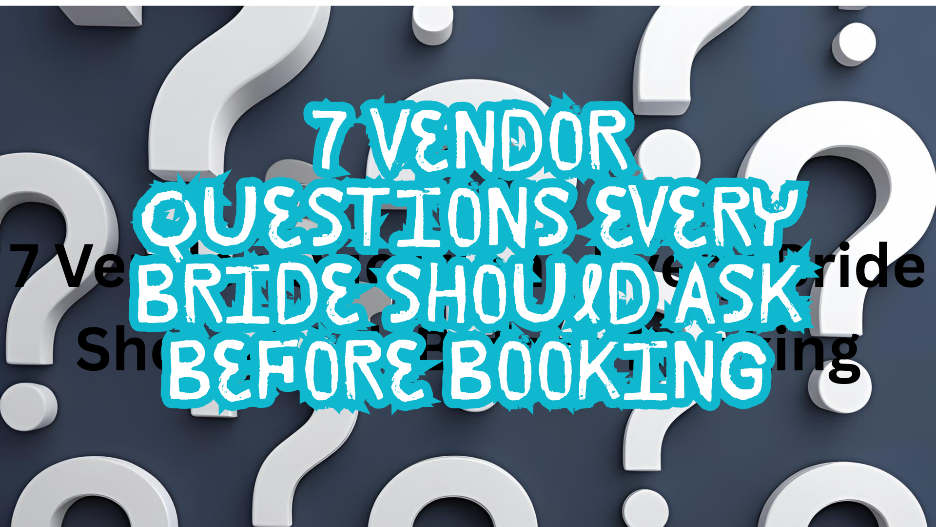 7 Vendor Questions - DJ Rock My World