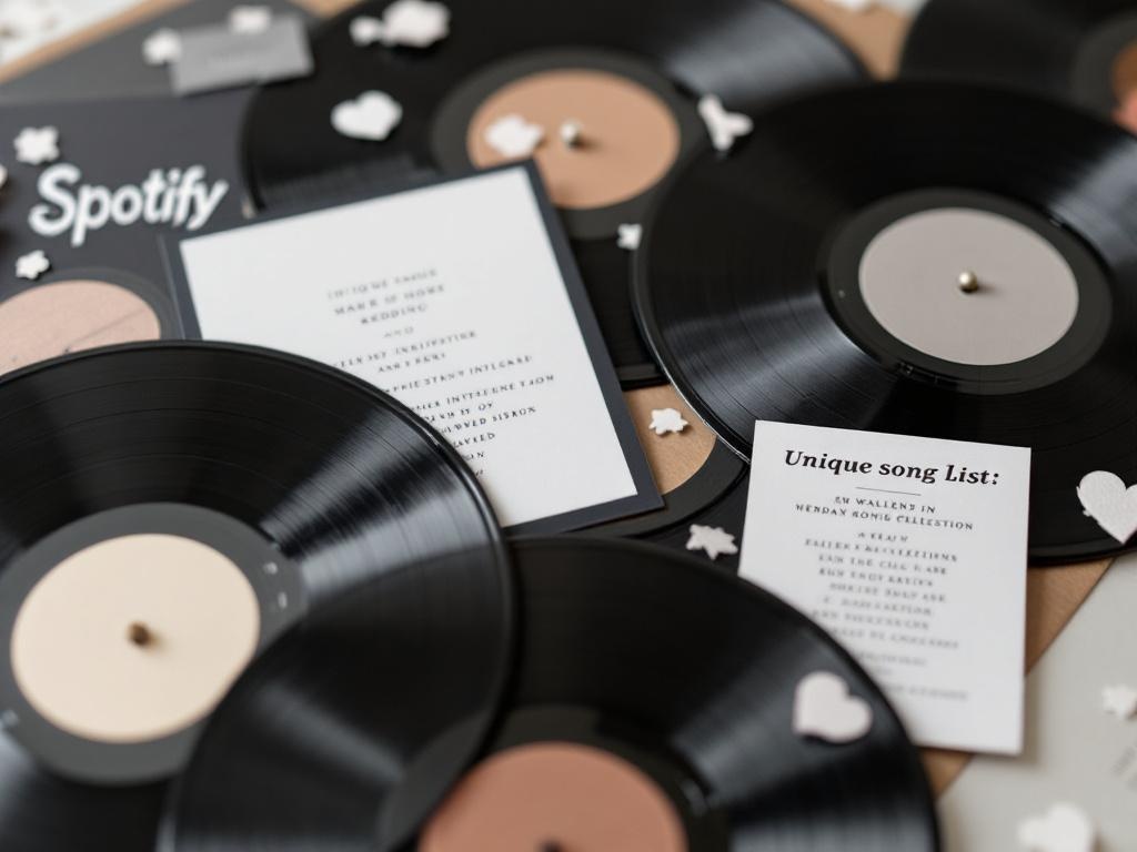 Vinyl records on a table DJ Rock My World